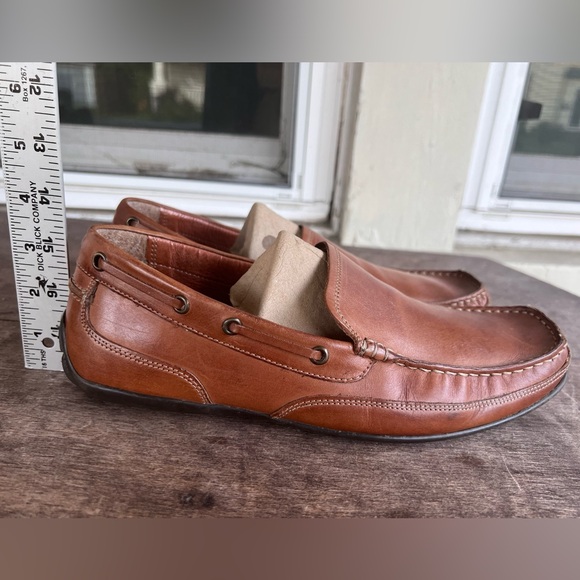 BASS HANK LOAFERS Men's Sz 9M Saddle Brown Dress Shoes Leather Upper and Lining BASS HANK LOAFERS Men's Sz 9M Saddle Brown Dress Shoes Leather Upper and Lining